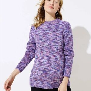 LOFT Maternity Spacedye Sweater EUC